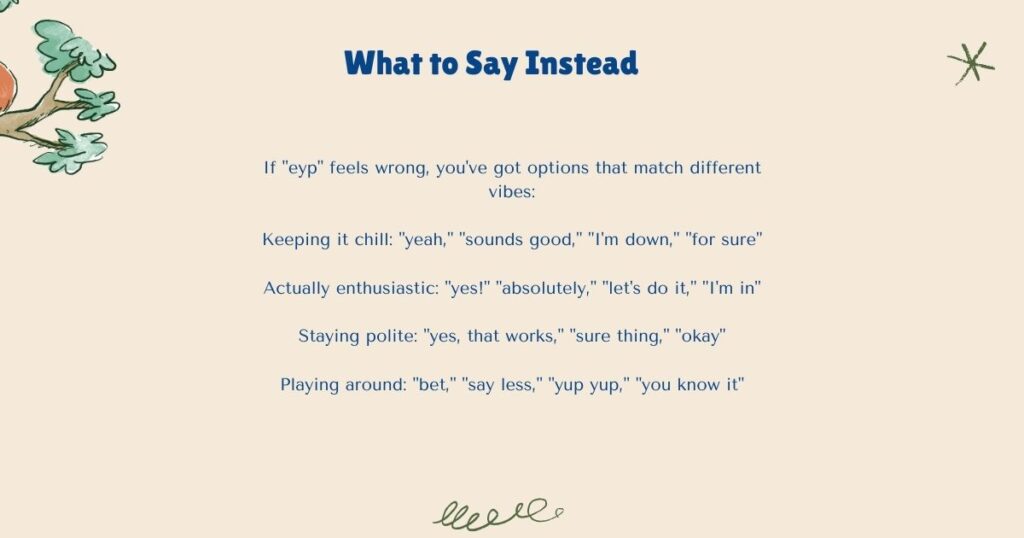 What to Say Instead of EYP 