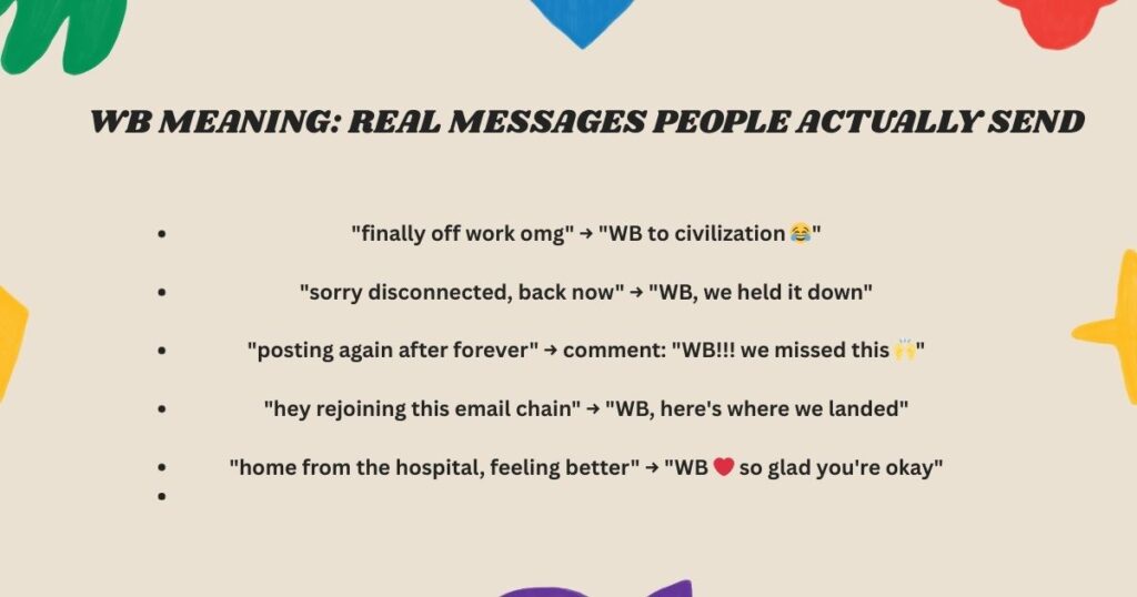 WB Meaning: Real Messages People Actually Send
